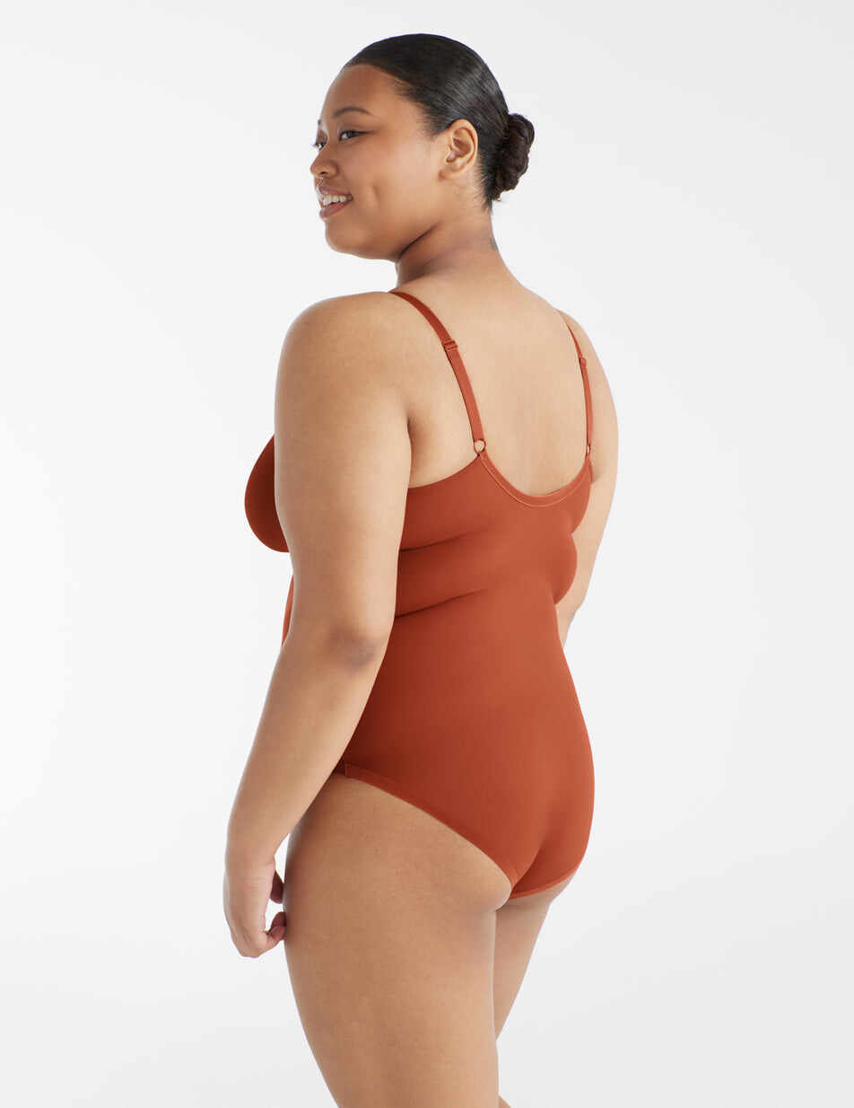 Mesh Deep V Bodysuit (Sheer Cups)