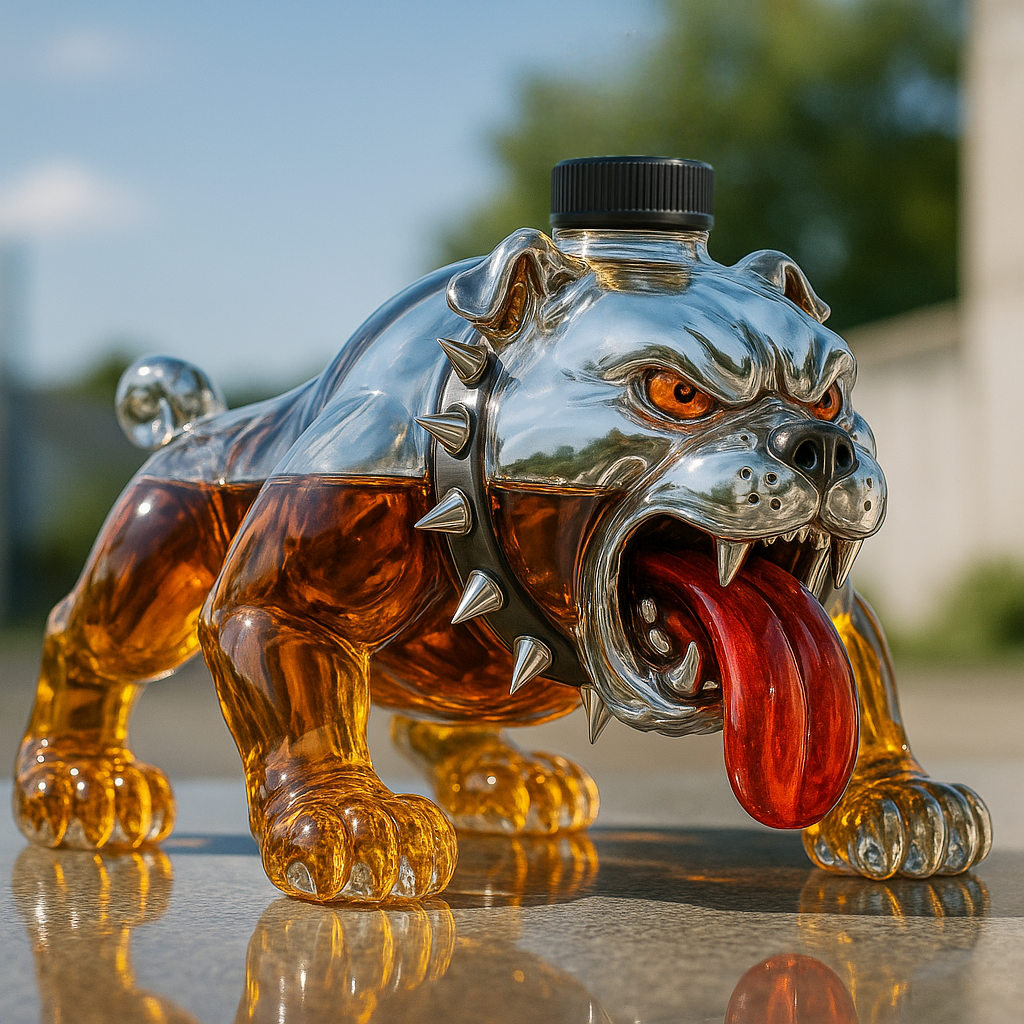 Bulldog Whiskey Bottle
