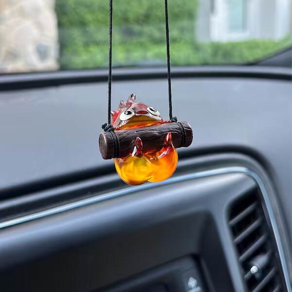 Calcifer Car Mirror Ornament