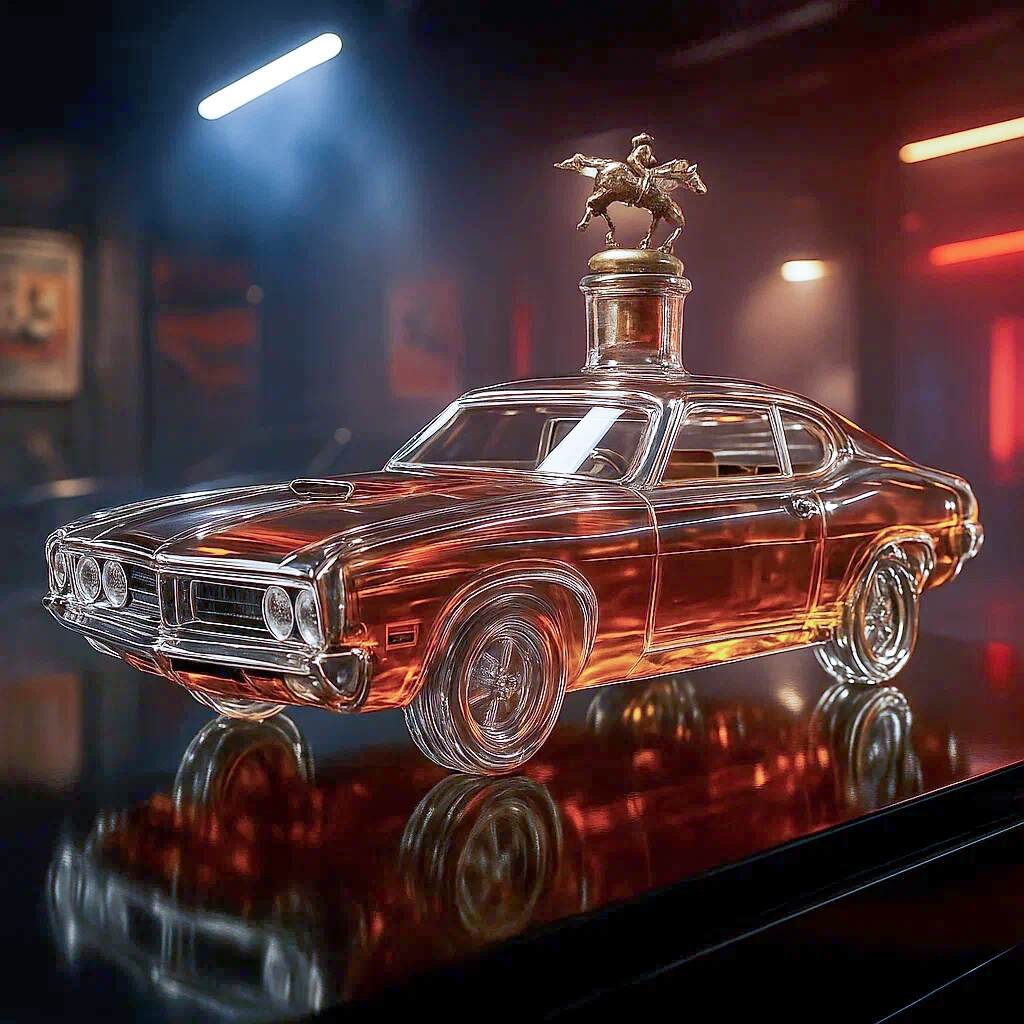 1970 Ford Torino Cobra Whisky Bottle