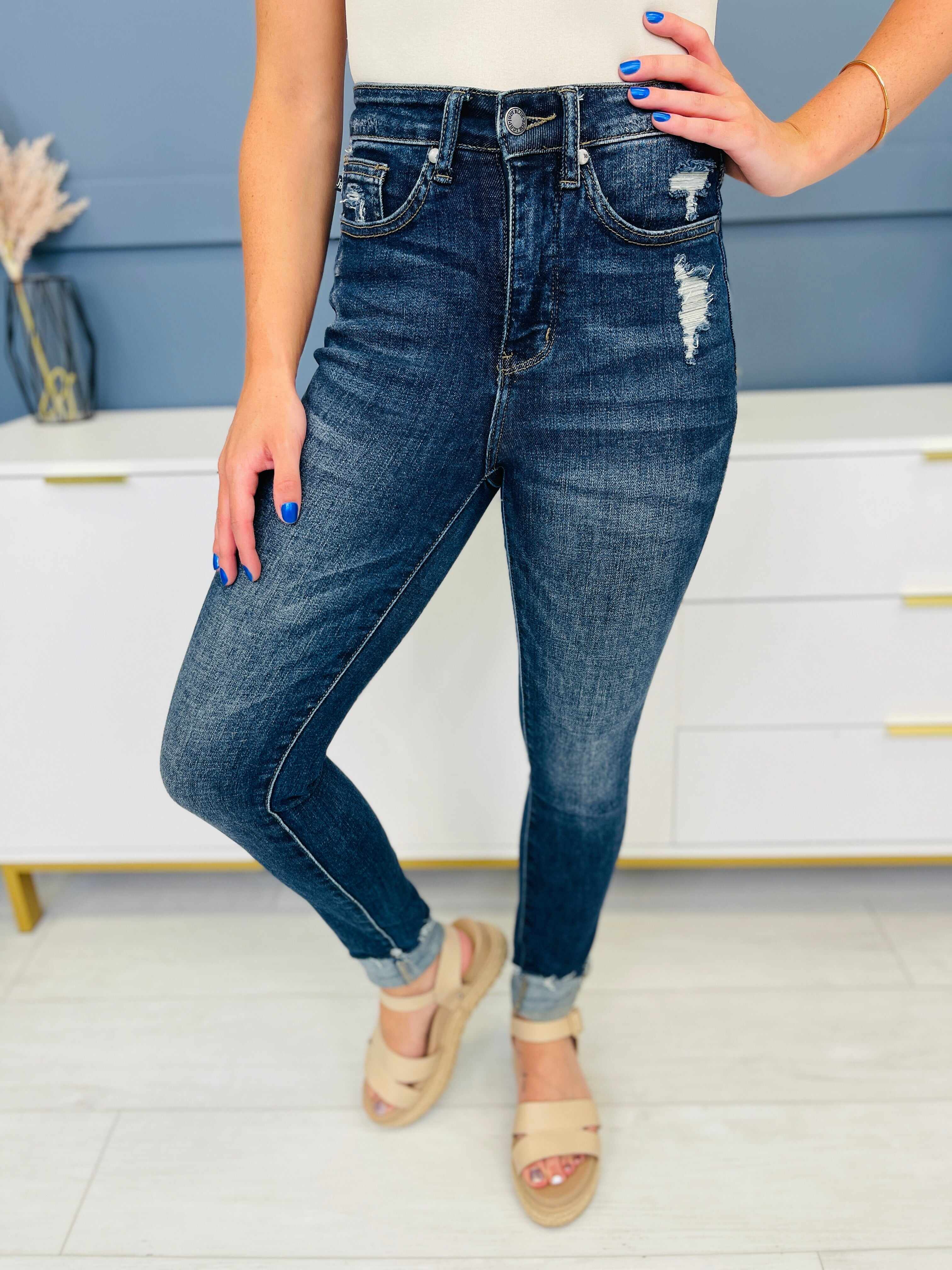MARKDOWNS! PLUS/REG Who's In Control Tummy Control Skinny Jeans Restock!