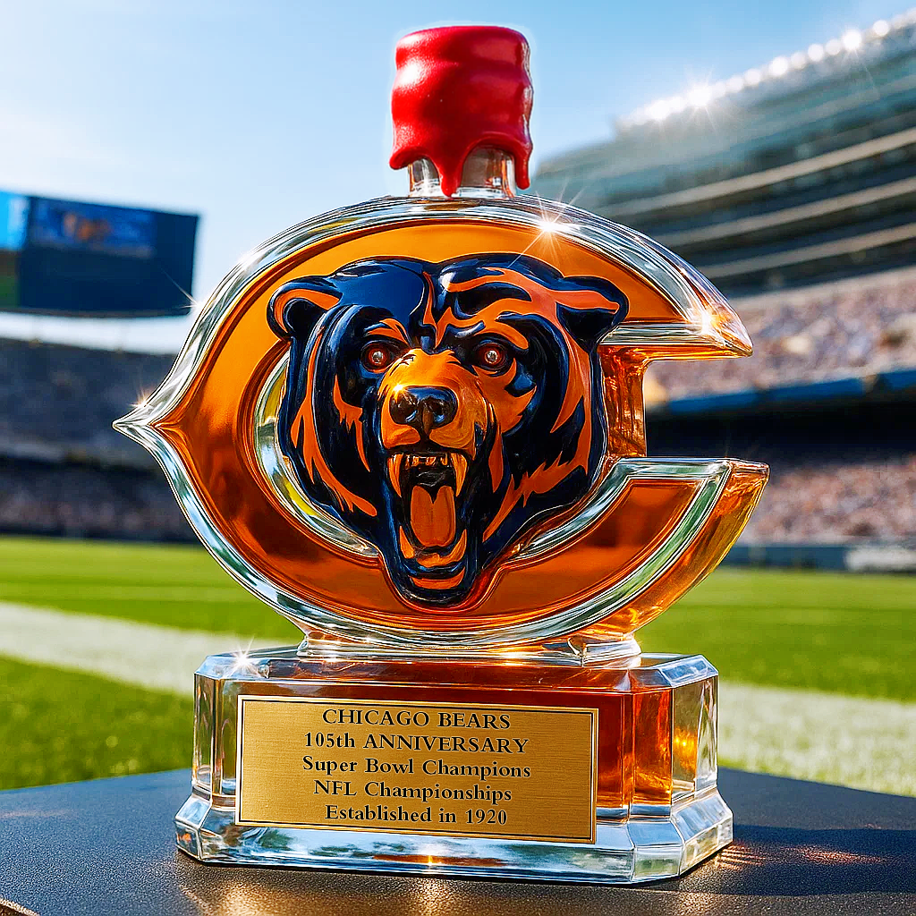 Chicago Bears 105th Anniversary Whiskey Bottle