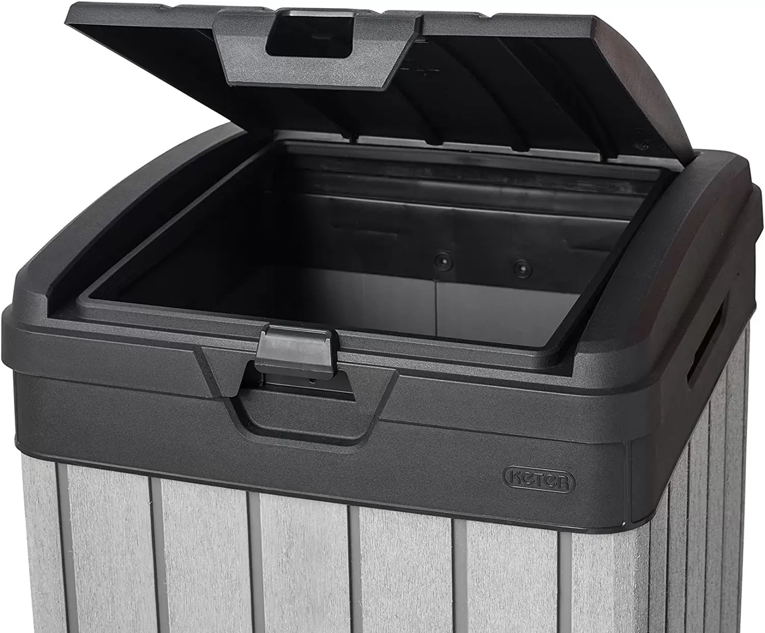 Keter Solana 70 Gallon Storage Bench Deck Box for Patio Furniture, Front Porch Decor and Outdoor Seating – Perfect to Store Garden Tools and Pool Toys,Brown/Brown
