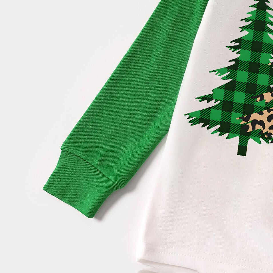2024 Plaid Christmas Tree Pajamas Family Pajama Set