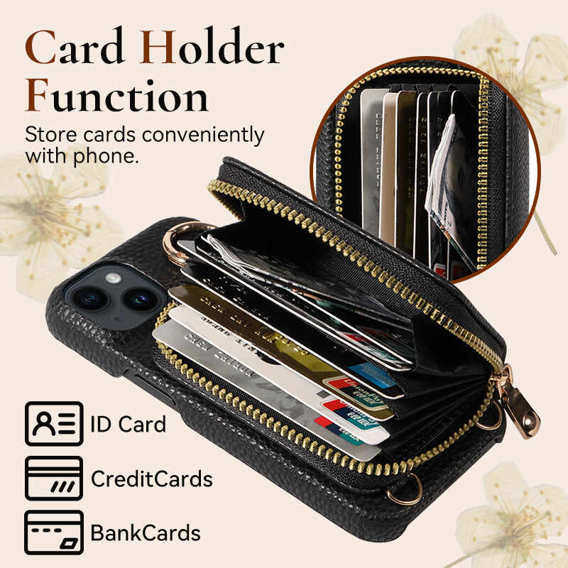 Portable Phone Case with Card Slots for iPhone Series