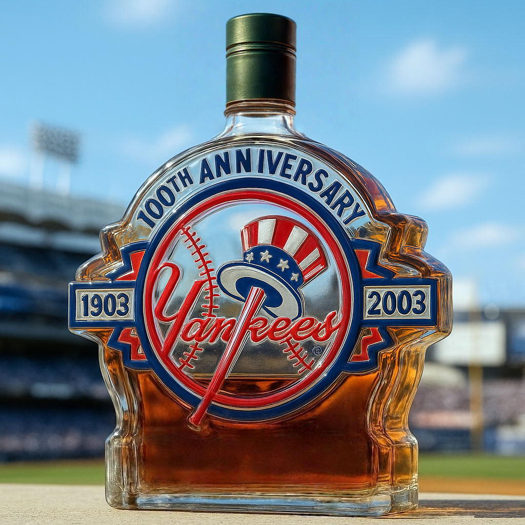 New York Yankees Commemorative Whiskey Bottle