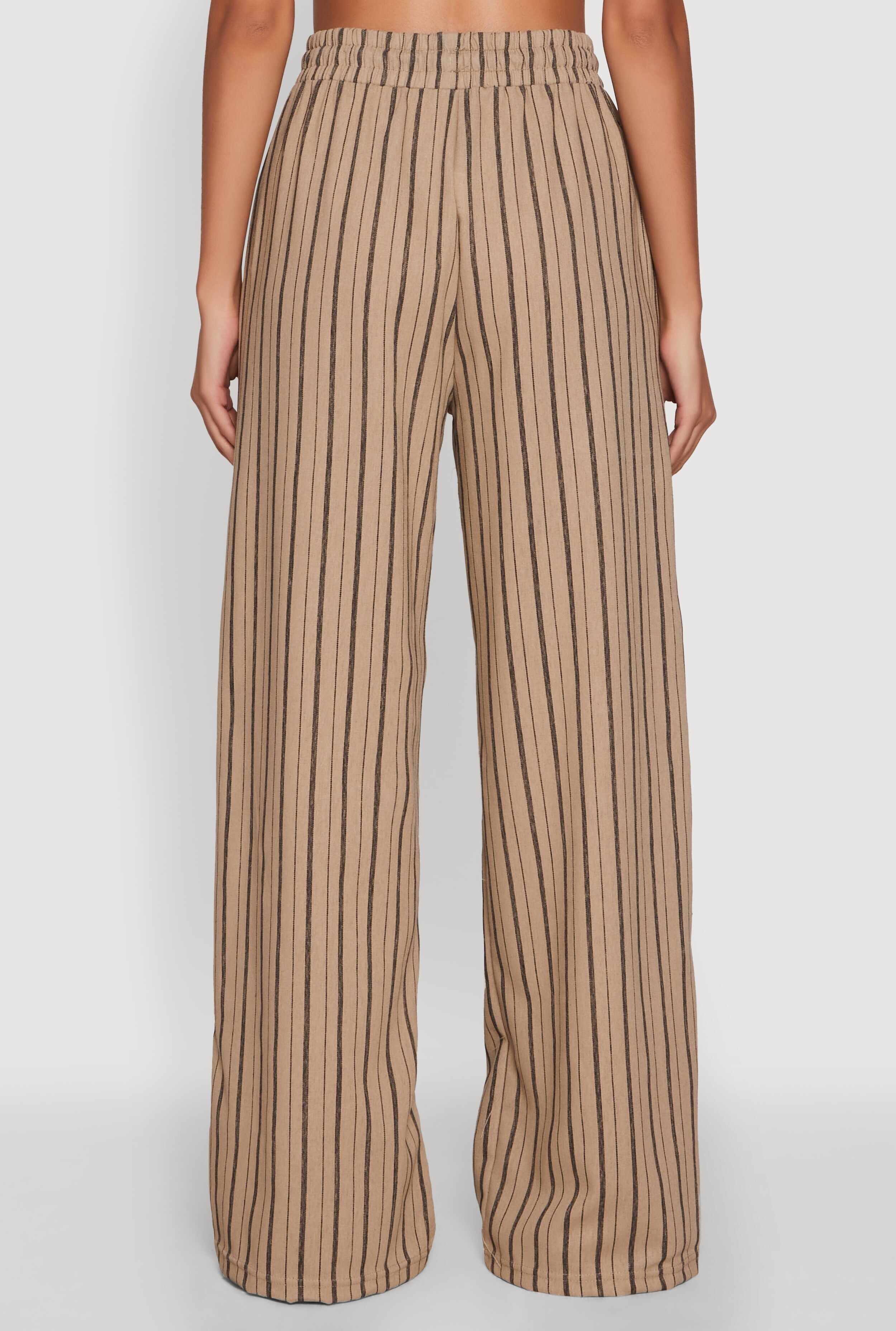 Striped High Waisted Palazzo Pants