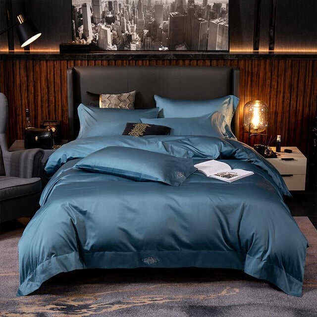 Hotel Quality Silky Soft Egyptian Cotton Bedding set 6 Pcs