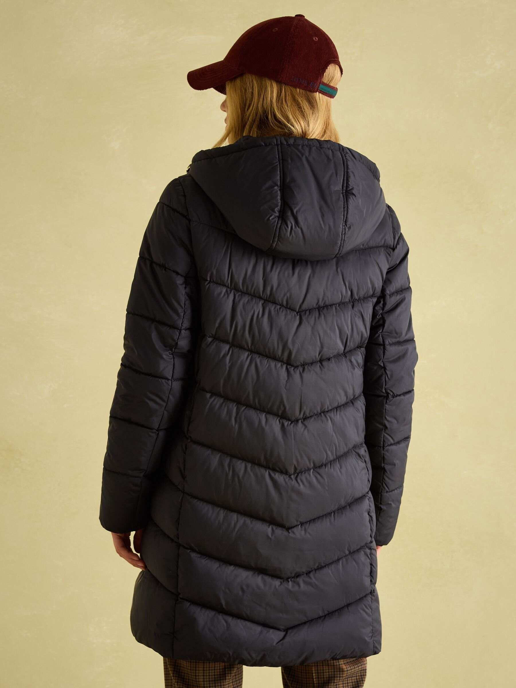 Moorsdale Black Mid Length Showerproof Padded Coat