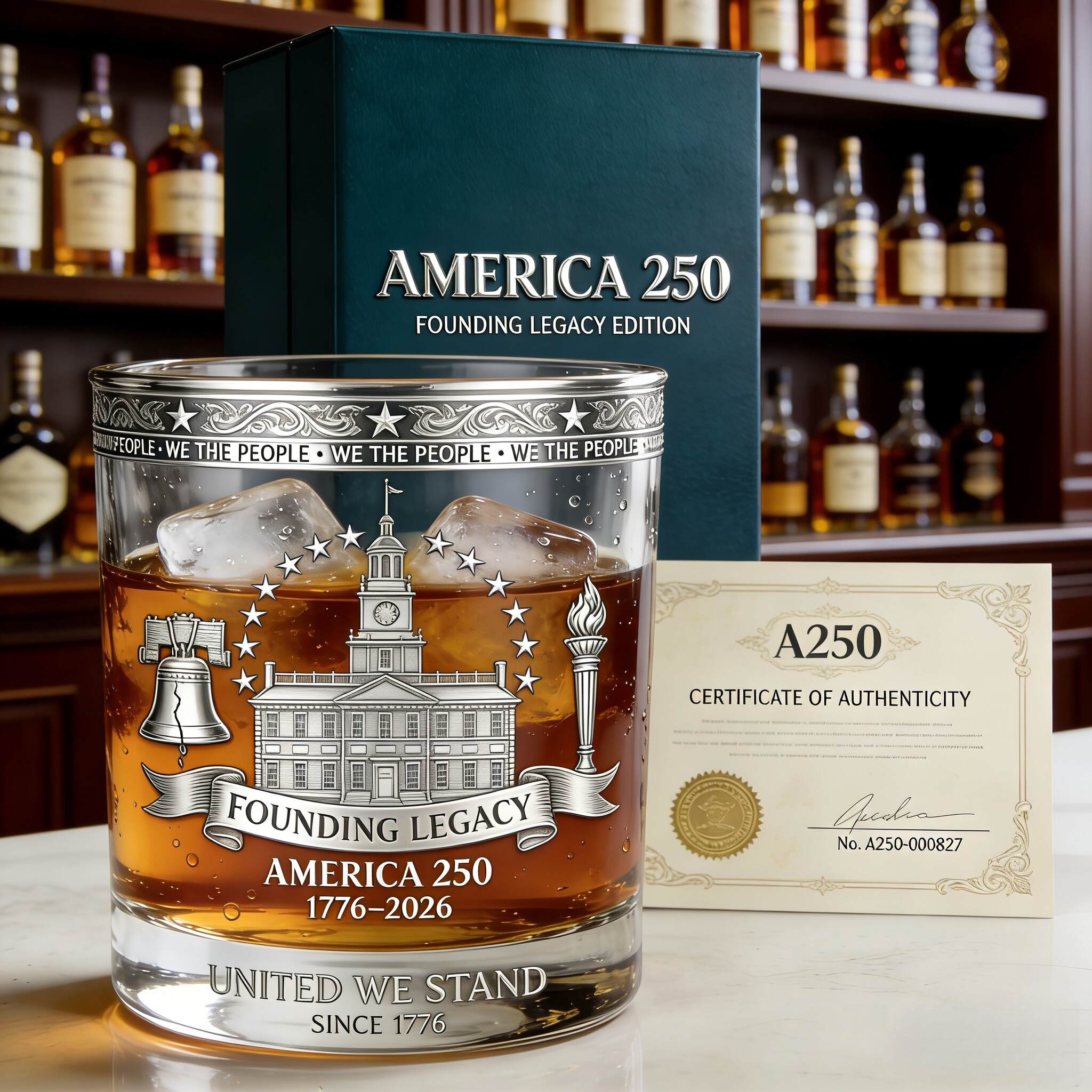 America 250 Founding Legacy Edition Whiskey Glass