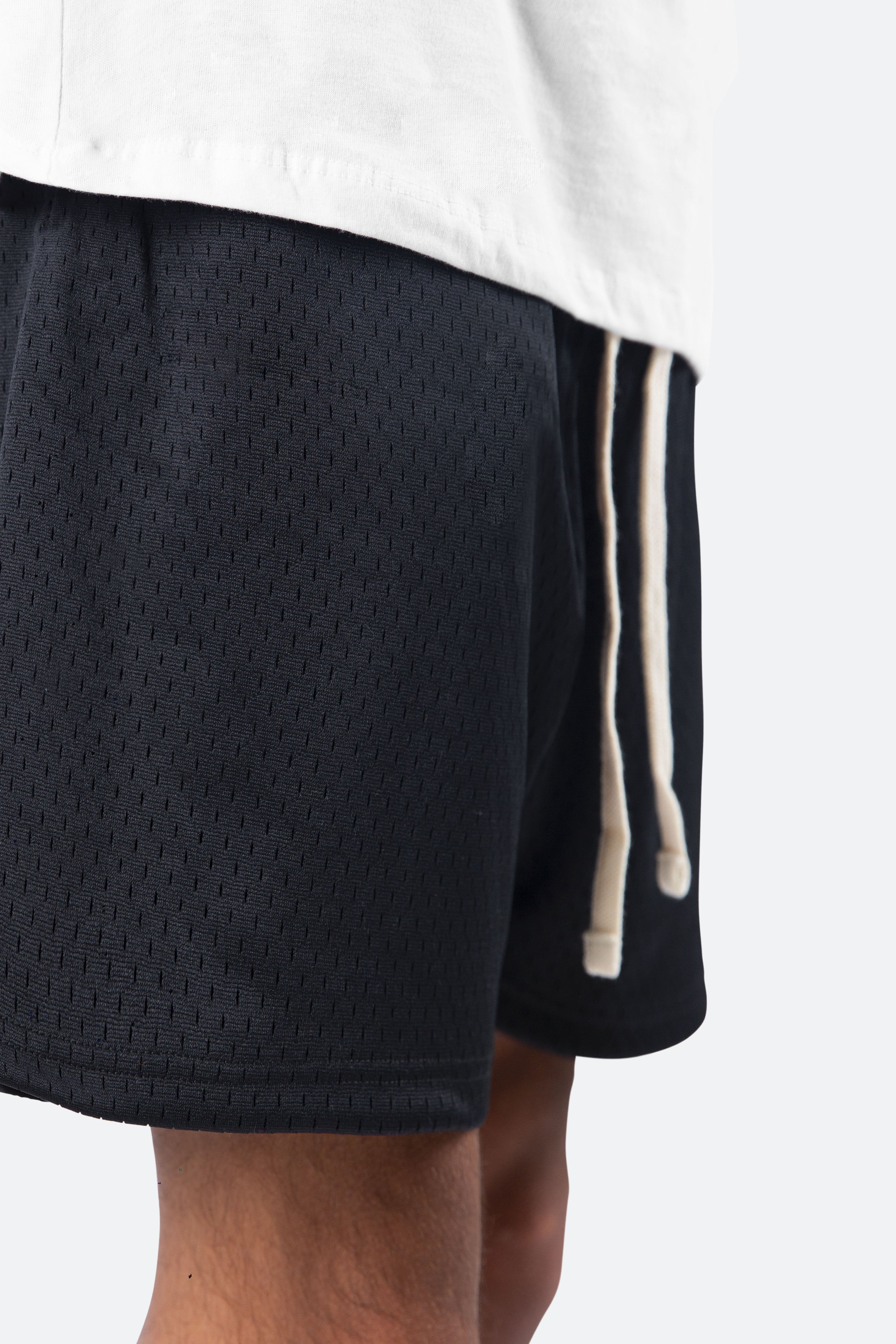 Athletic Mesh Shorts - Black