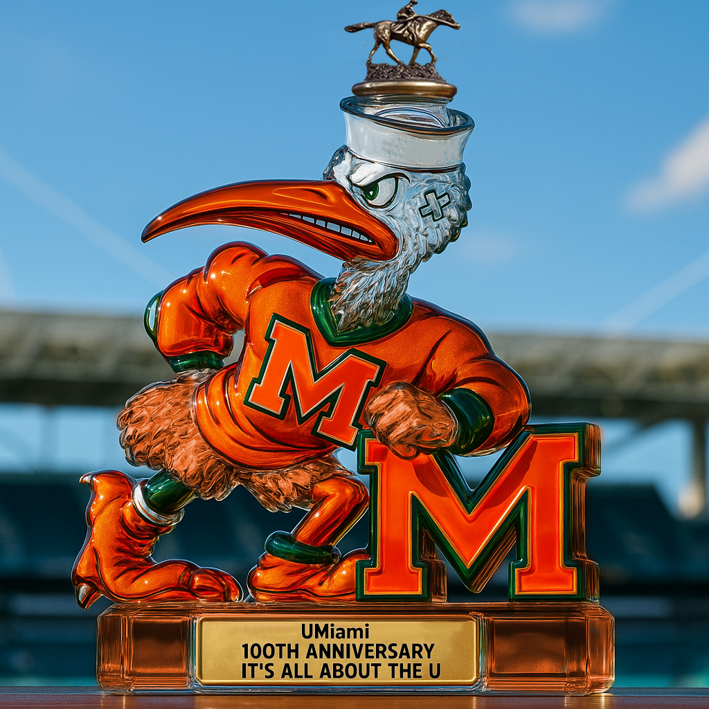 UMiami Whiskey Bottle