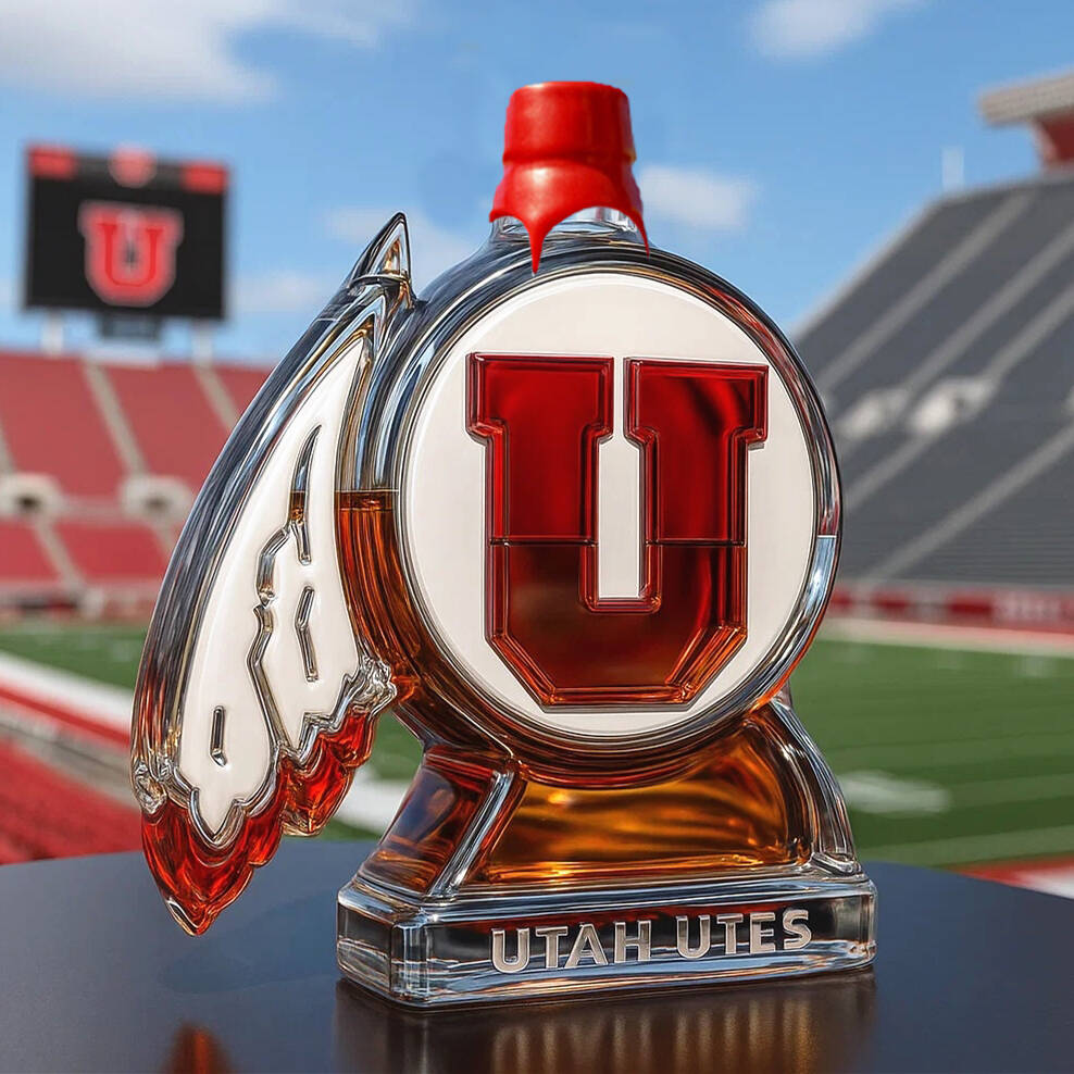 Utah Utes Whiskey Bottle