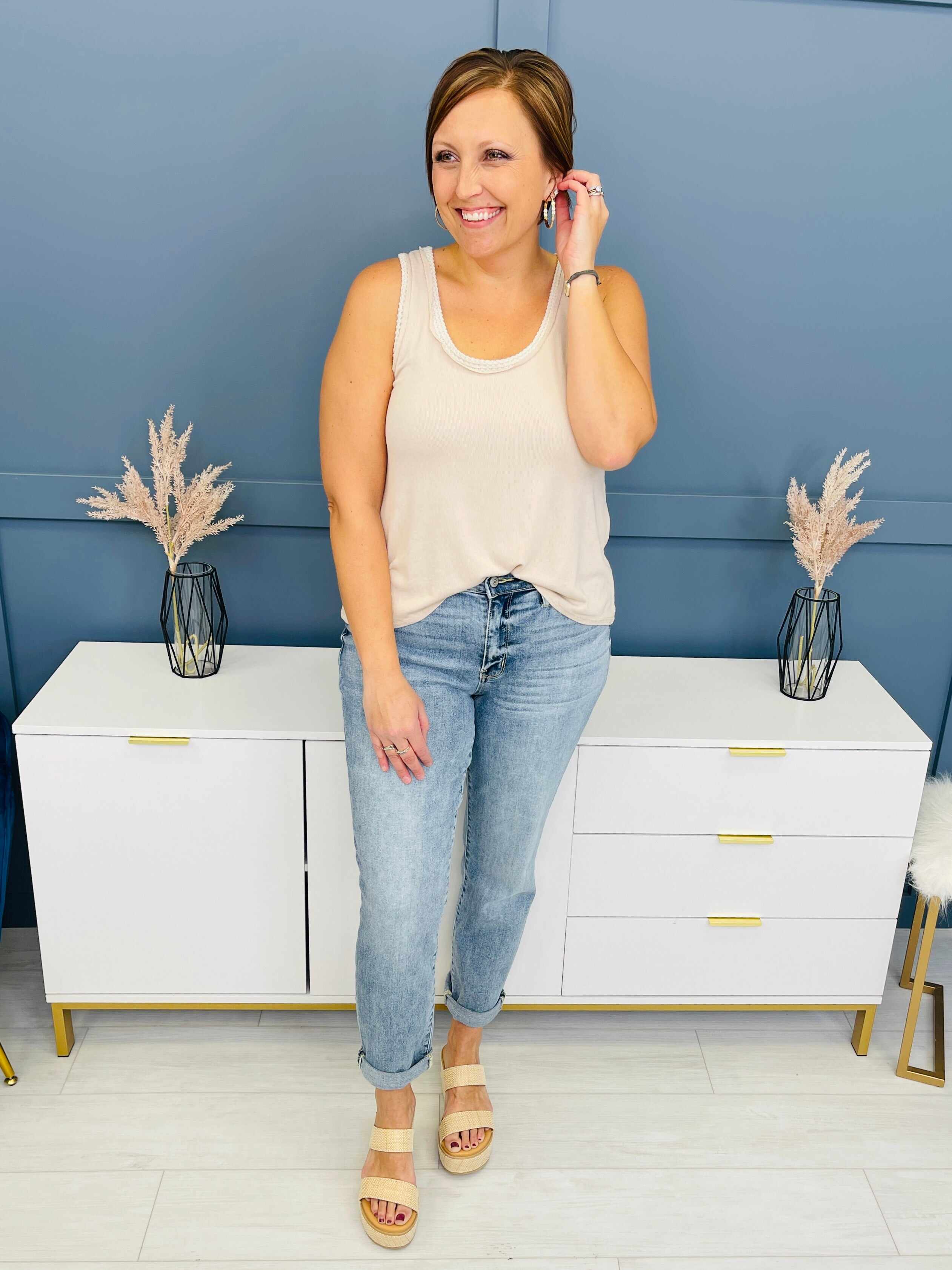 RESTOCK!  Reg/Curvy The Bleach Boys Nondistressed Boyfriend Jeans--Multiple Washes!