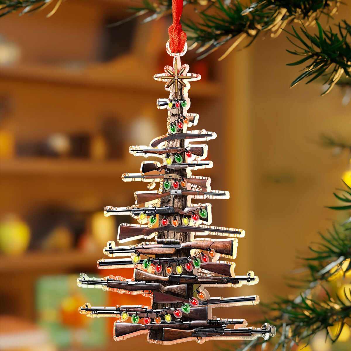 Hunters Gun Christmas Ornament