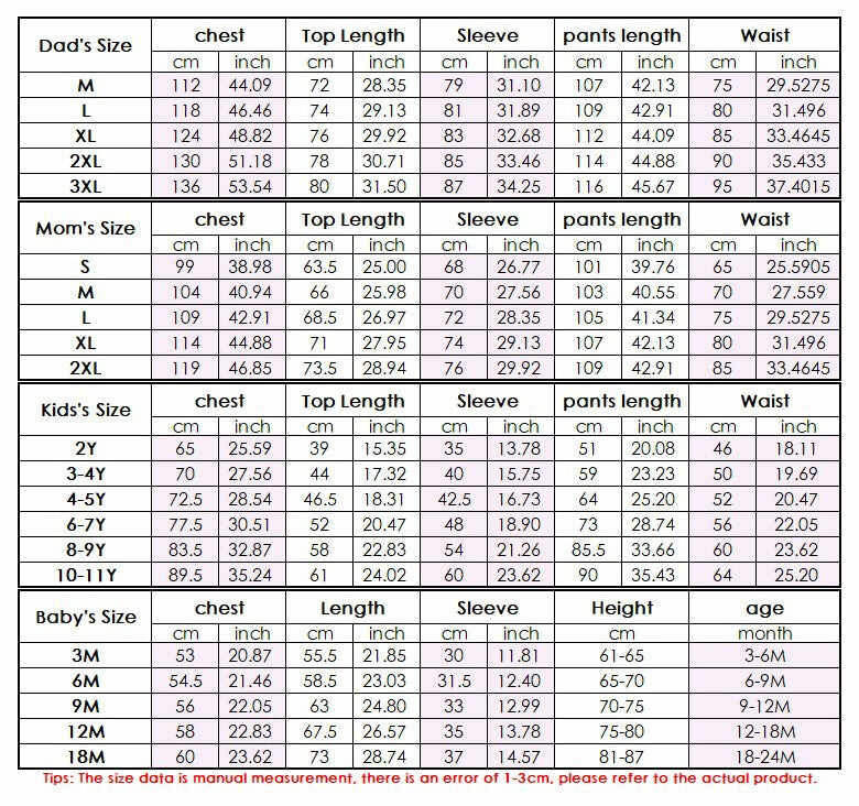 Family Matching Pajamas Set Joy To The World