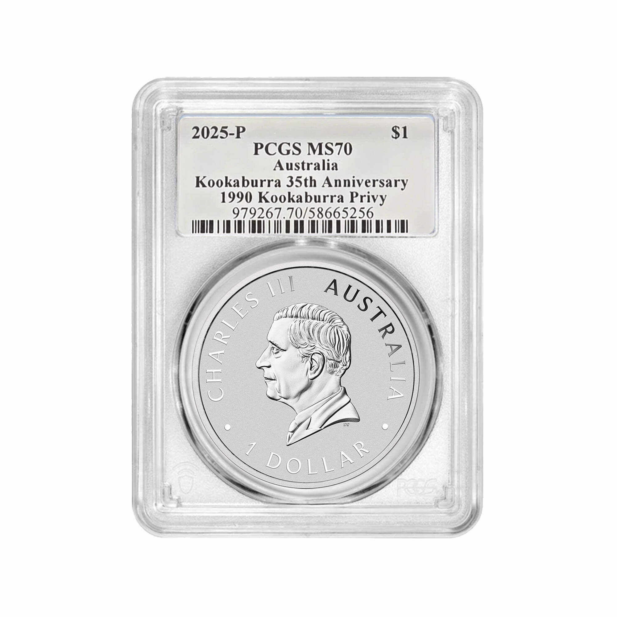 2025 Australia 1 oz Silver Kookaburra MS-70 PCGS