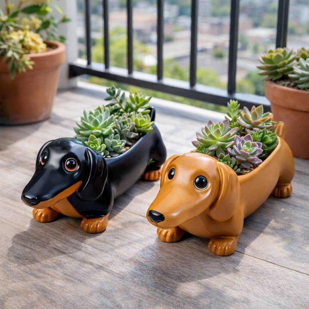 Dachshund Salt and Pepper Dishes