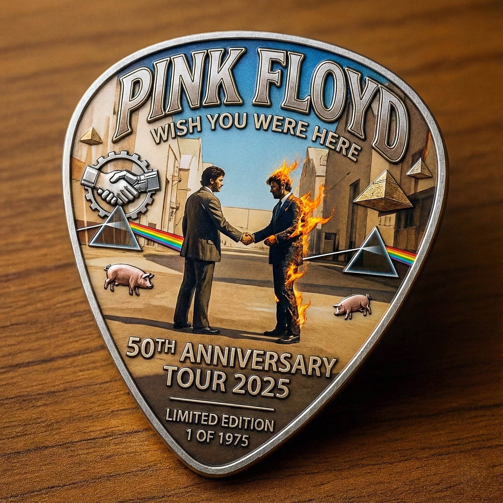 Pink Floyd “Wish You Were Here” 50th Anniversary Commemorative Guitar Pick