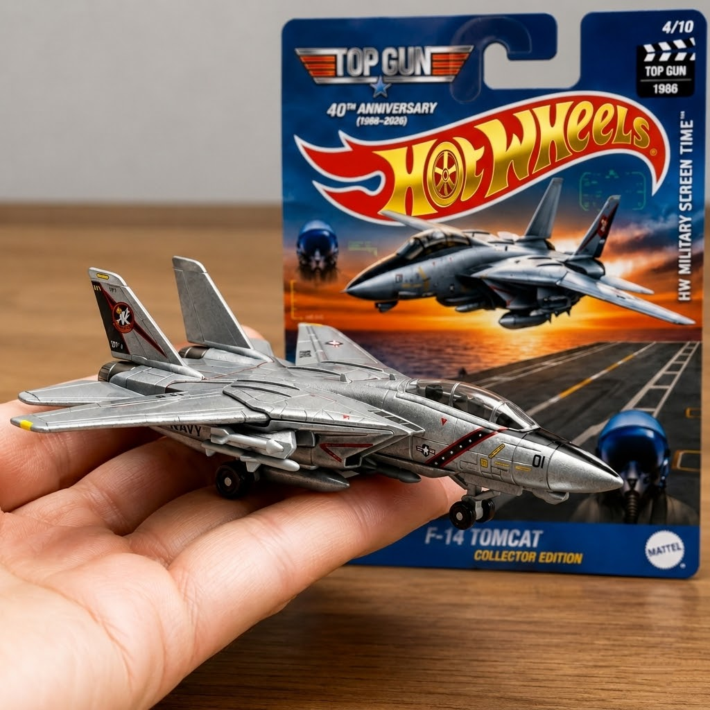 Hot Wheels Top Gun 40th Anniversary F-14 Tomcat
