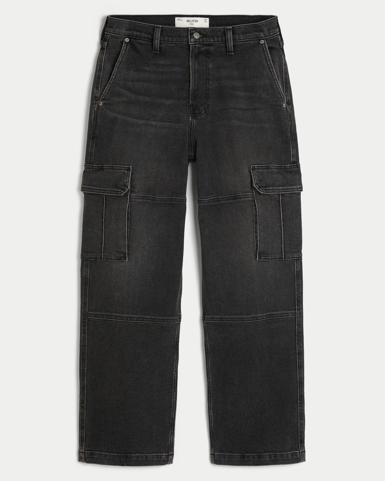 Railroad Stripe Baggy Painter Jeans