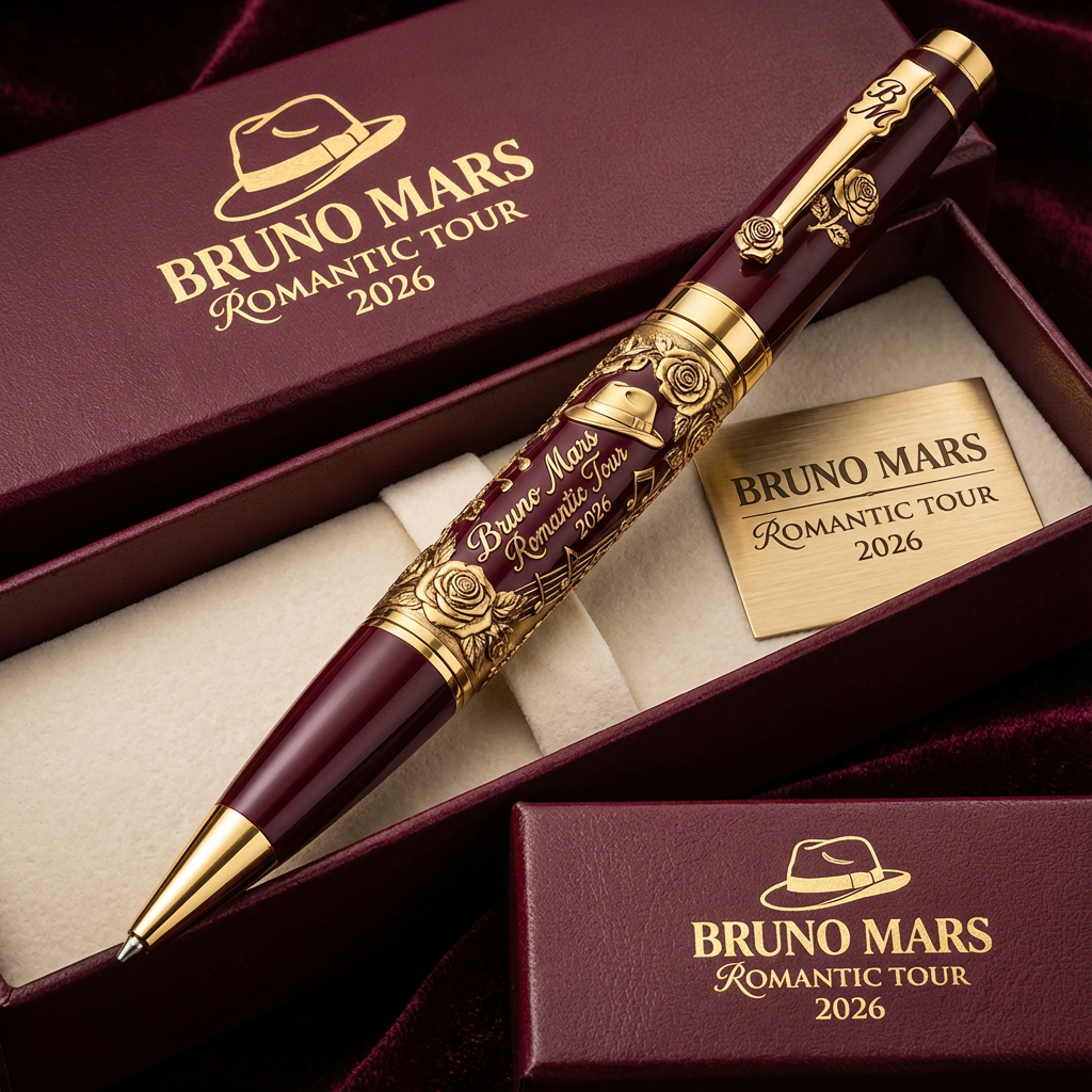 Bruno Mars Romantic Tour 2026 Commemorative Pen