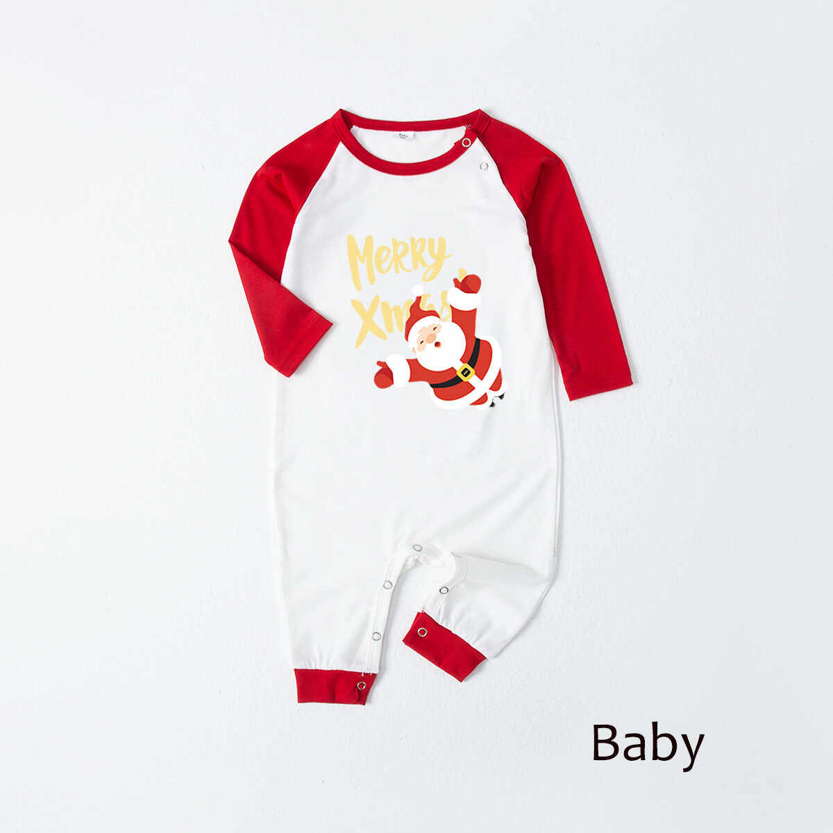 Family Parent-Child Merry Christmas Santa Patterned Pajamas Sets