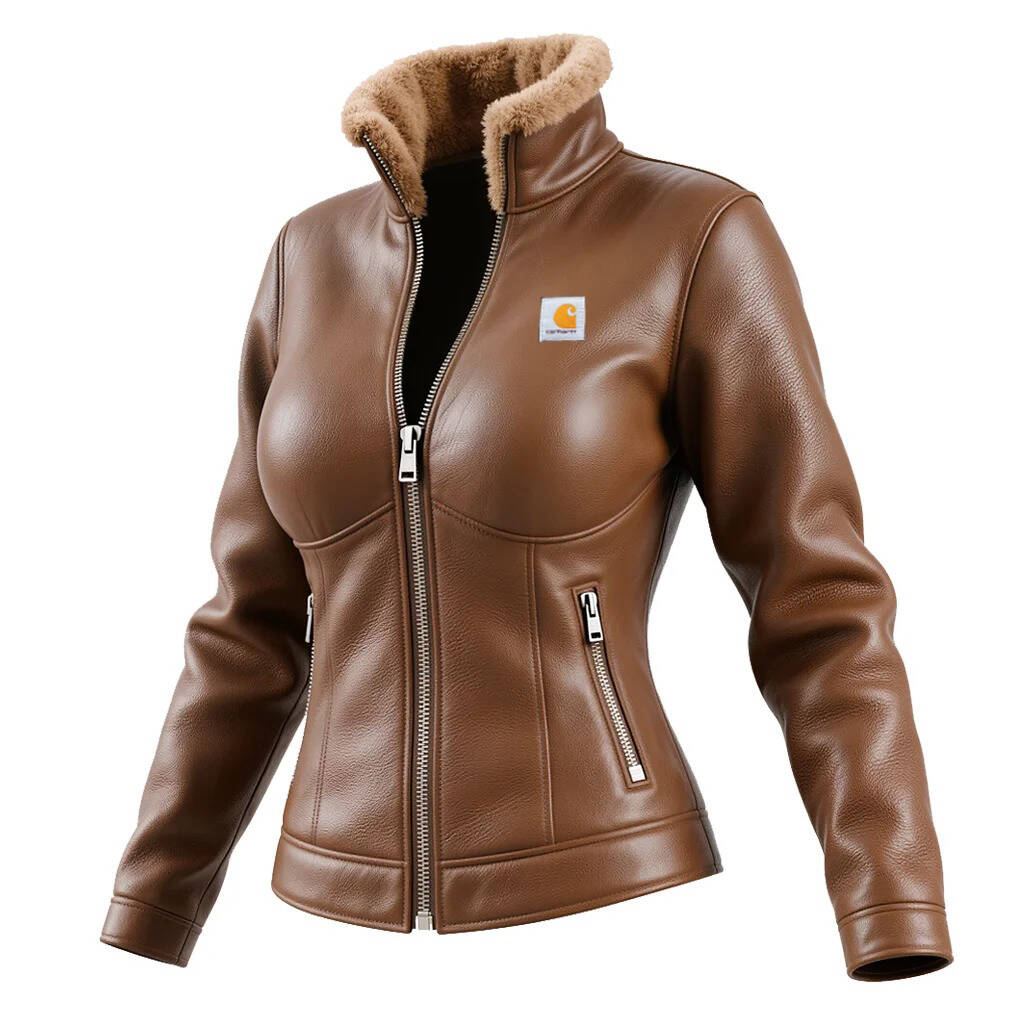 Women's Retro Brown Leather Jacket