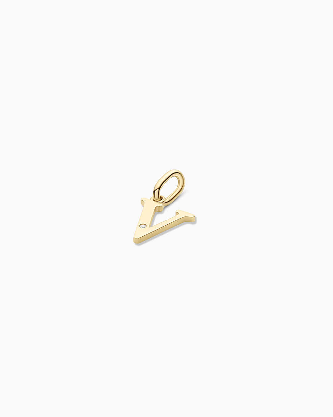 Diamond Vintage Alphabet Charm