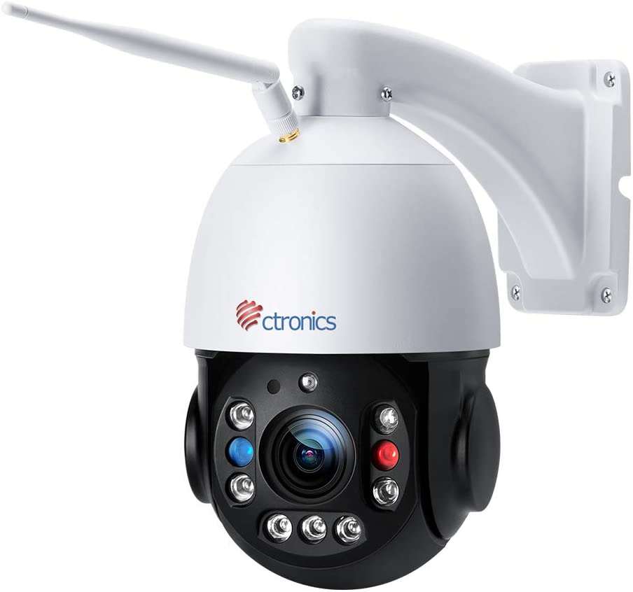 5MP HD PTZ Security Camera with 30X Optical Zoom and 492ft Night Vision