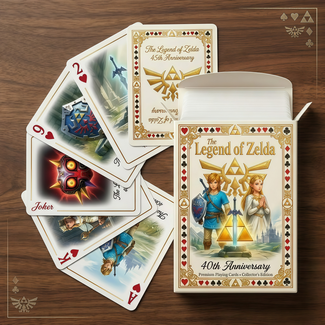 🗡️ The Legend of Zelda 40th Anniversary Playing Cards