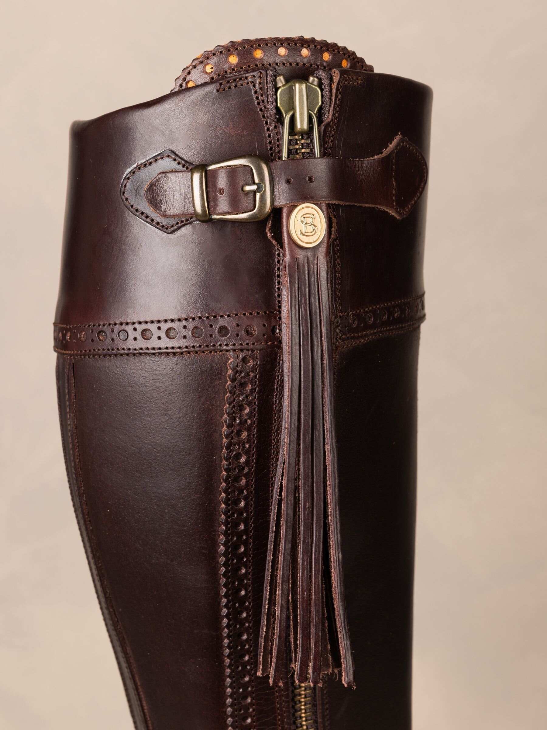 The Spanish Boot Company Brown Tall Tread Sole Spanish Riding Boots