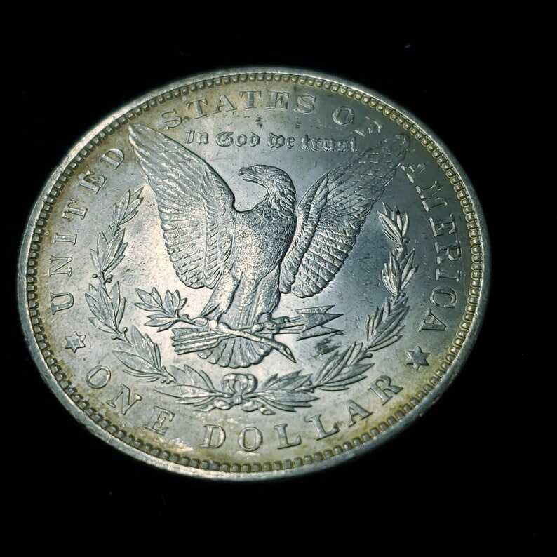 1888 Morgan Silver Dollar  AU/BU - nice color on the edges!      Lot# 1240