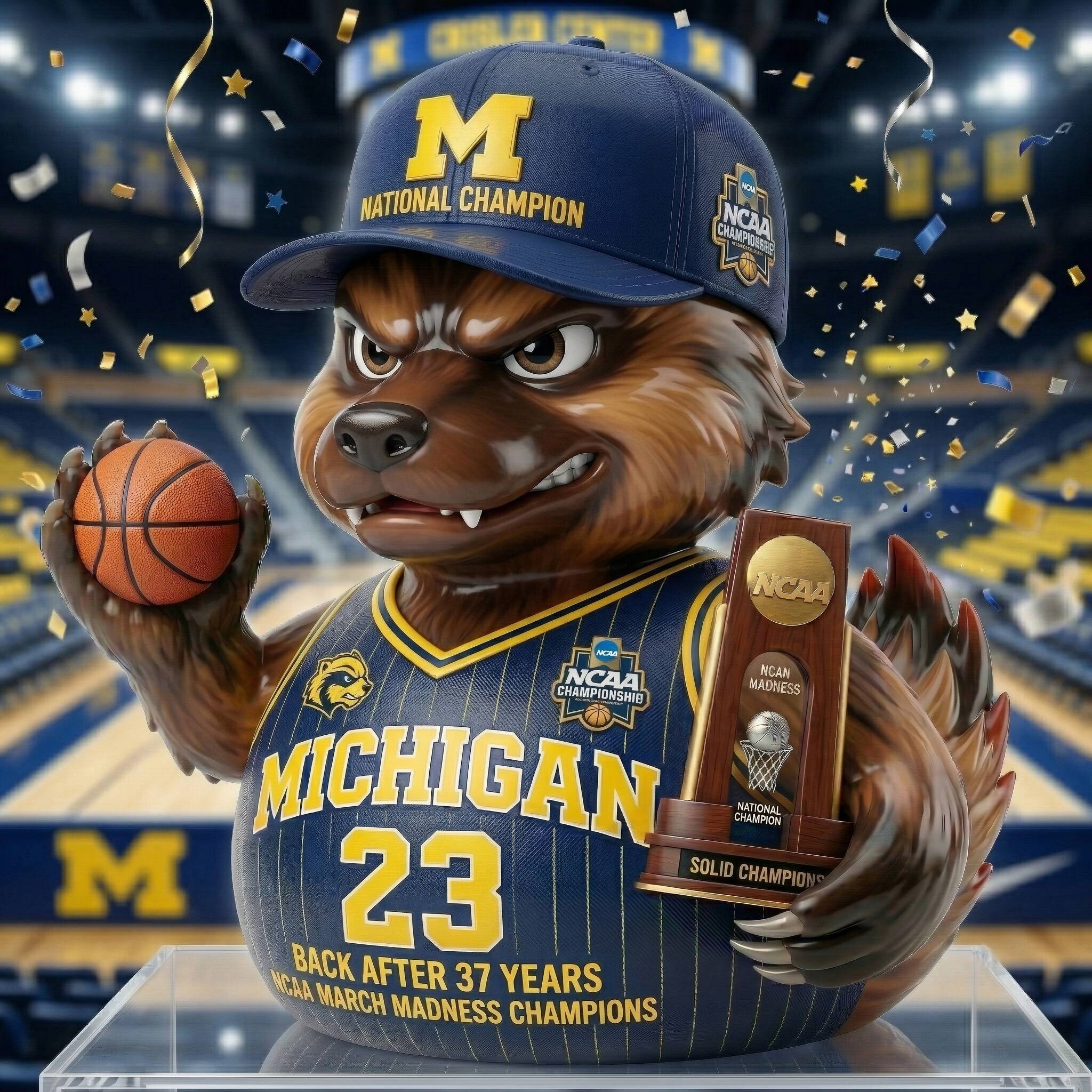 Michigan 37-Year Championship Victory Duck