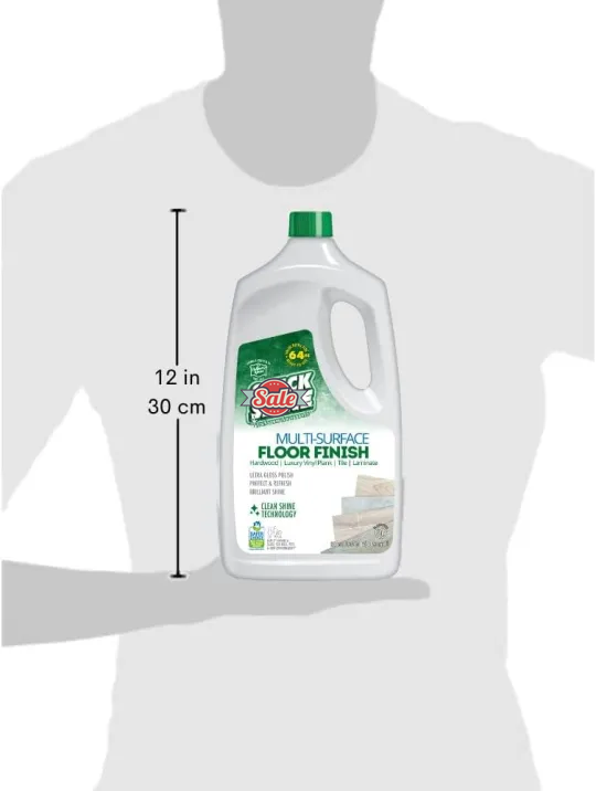 Multi Surface Floor Finish 64oz, 2Pk | Cleaner & Polish to use on Hardwood, Laminate, Luxury Vinyl Plank LVT, Tile & Stone | Safer Choice w/Clean Shine Technology | Shine-Protect-Refresh