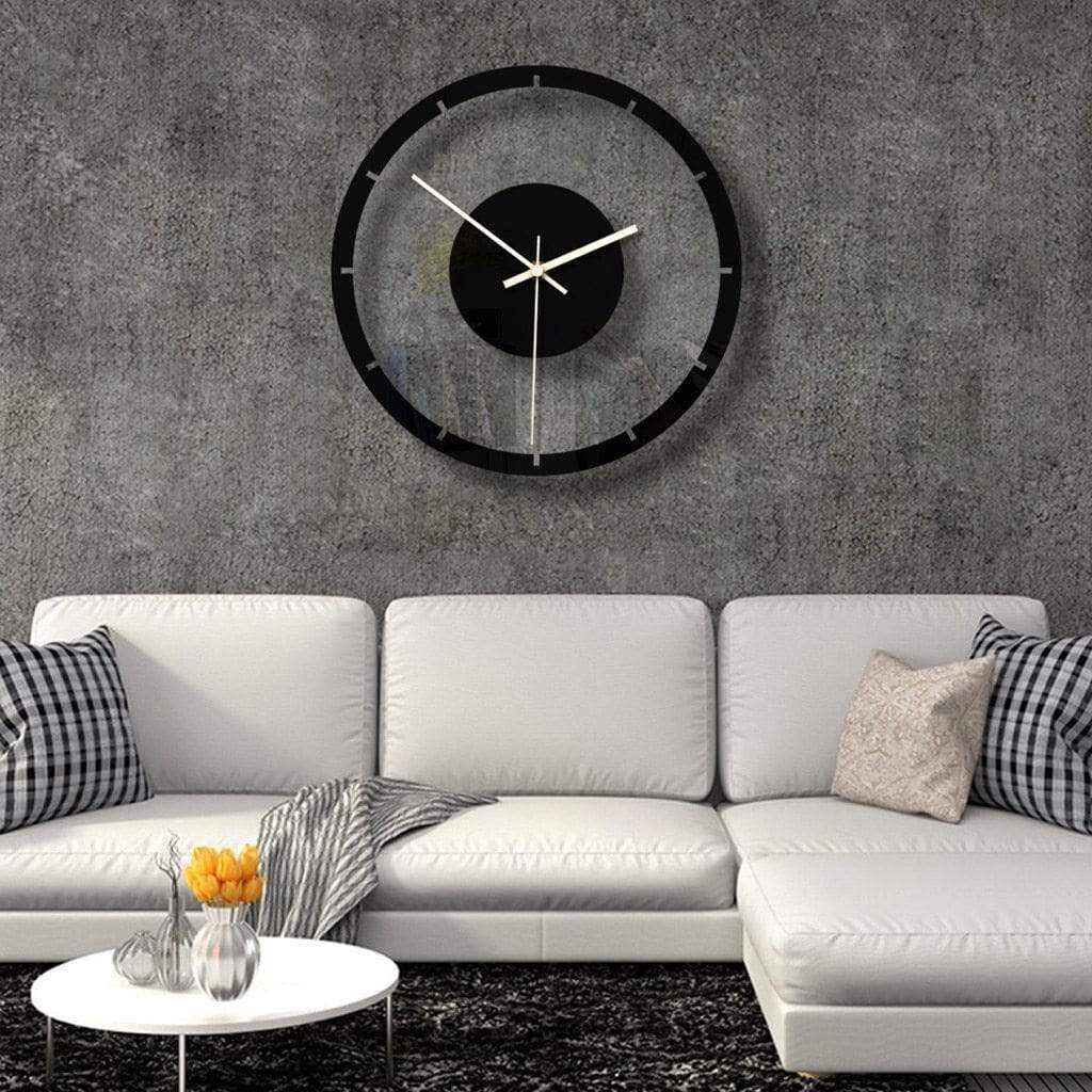 Minimalist Black Wall Clock