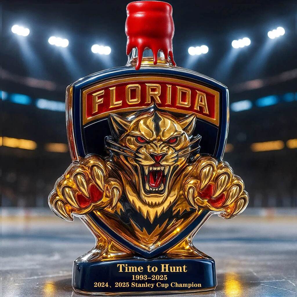 Florida Panthers Commemorative Edition Whisky Bottle