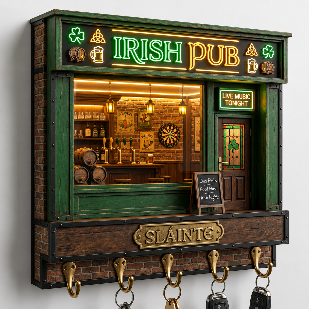 Irish Pub-style Key Holder