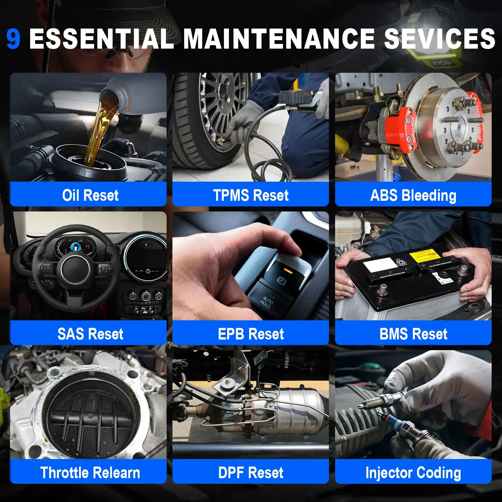 2026 600Pro full-system diagnostic scan tool, equipped with 9 maintenance functions, supports Android and iOS systems, upgraded version of AD600S/AD500, lifetime free upgrades