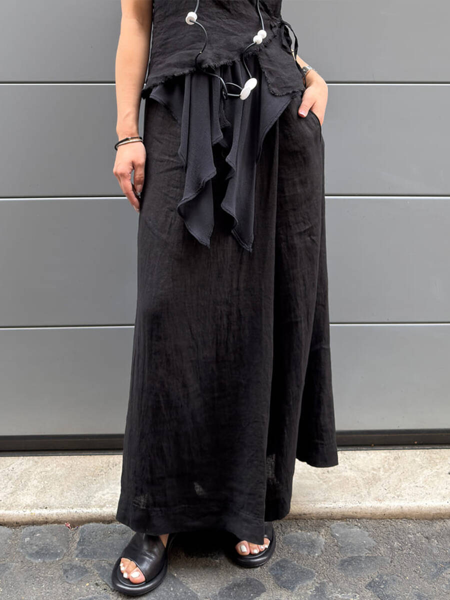 🔥Summer Arrivals🌟Women's Cotton And Linen Casual Wide Leg Pants