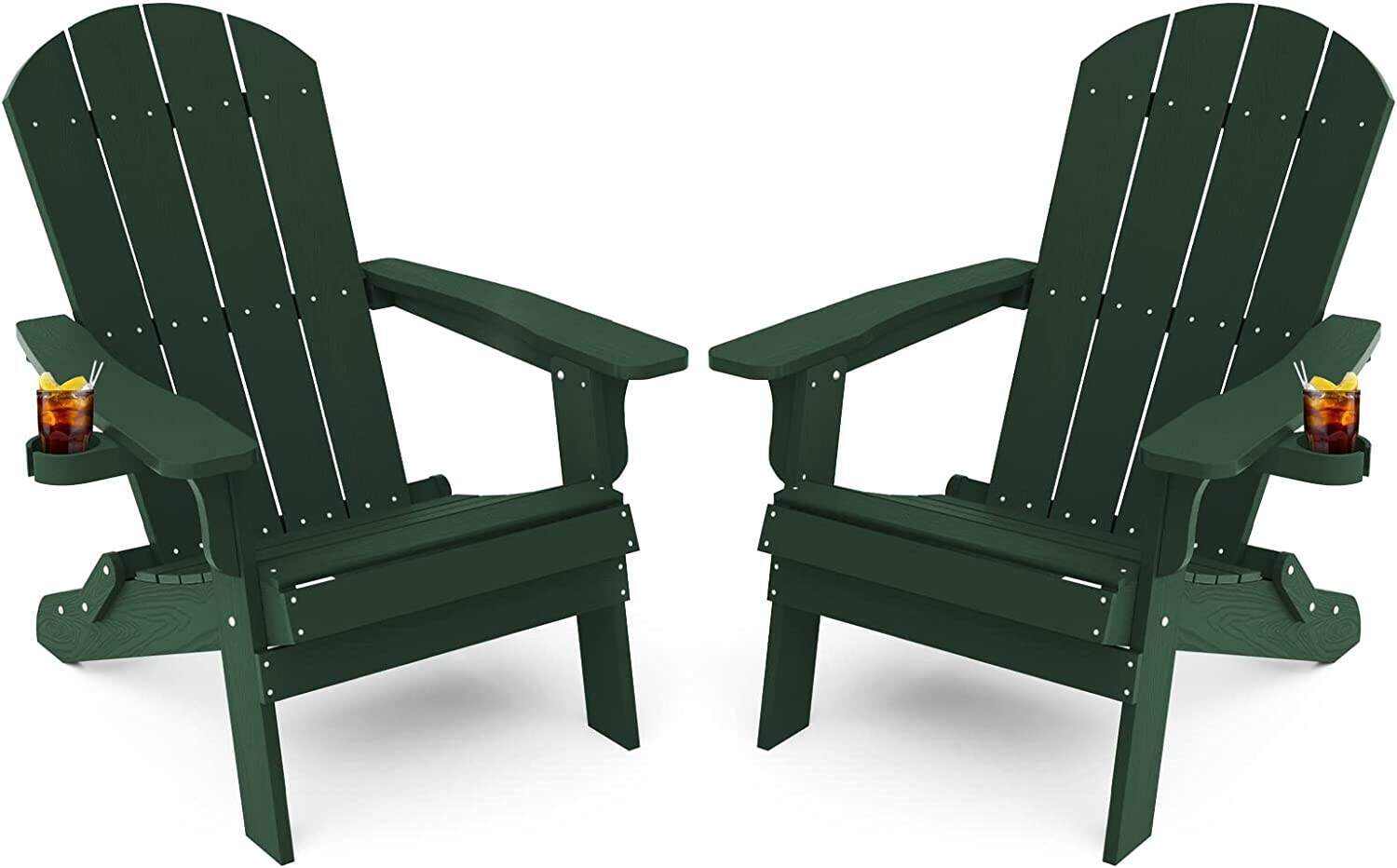 Adirondack Chair ,Patio Chairs 5 Steps Easy Installation,Widely Used in Outdoor, Fire Pit, Deck, Outside, Garden, Campfire Chairs