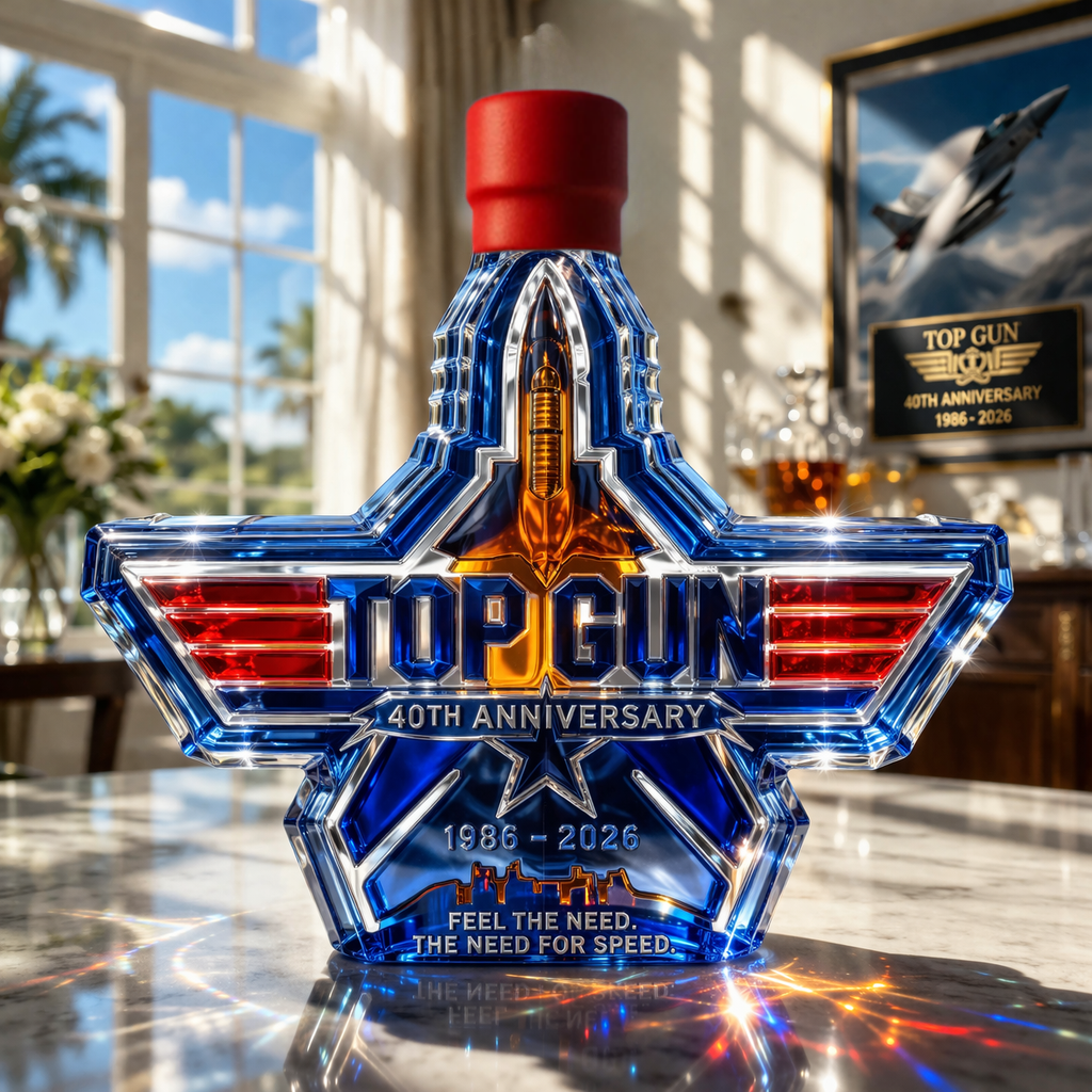 Top Gun 40th Anniversary Commemorative Whiskey Bottle