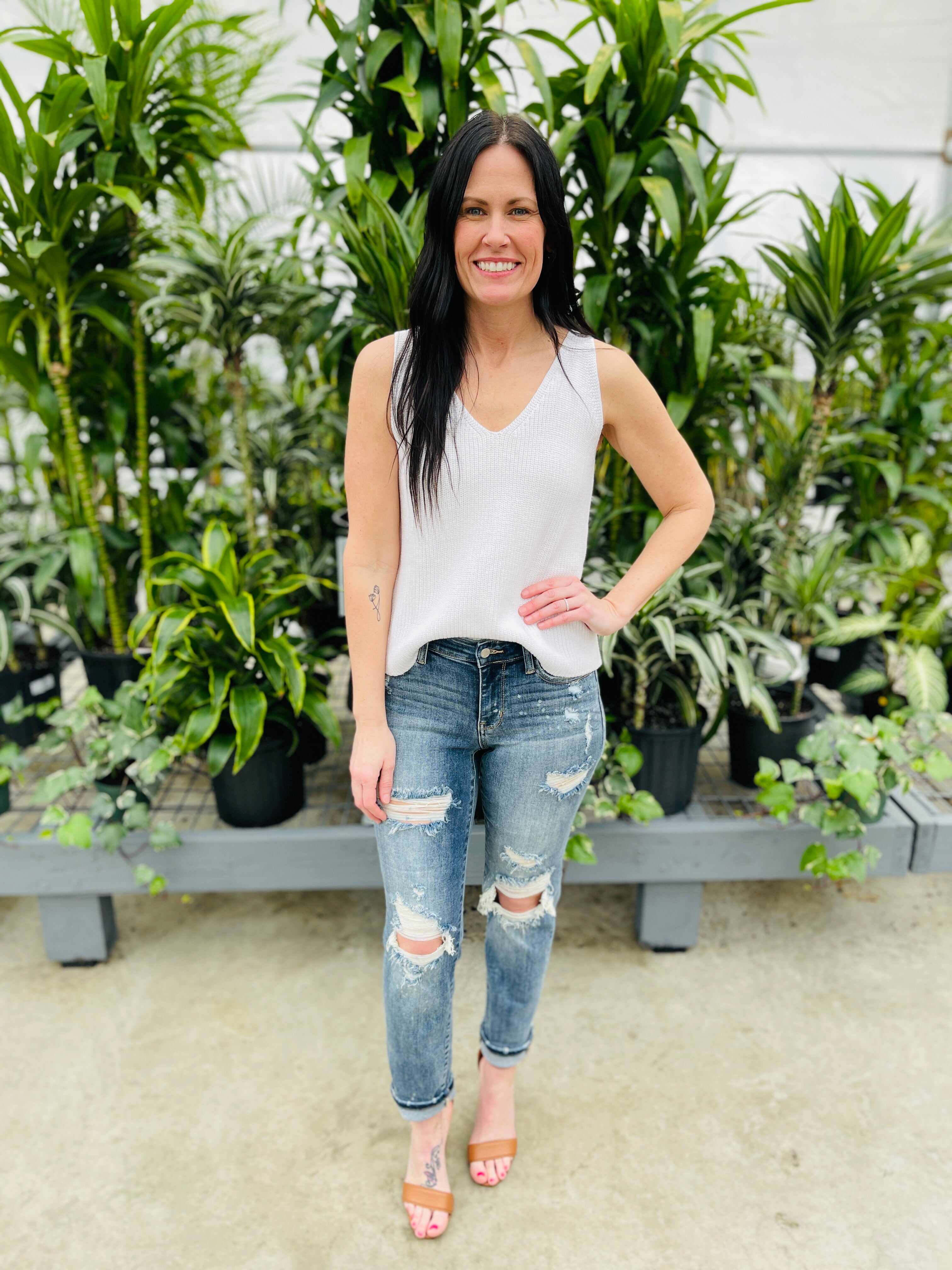 Restock! REG/CURVY Somewhere On a Bleach Mid Rise Boyfriend Jeans