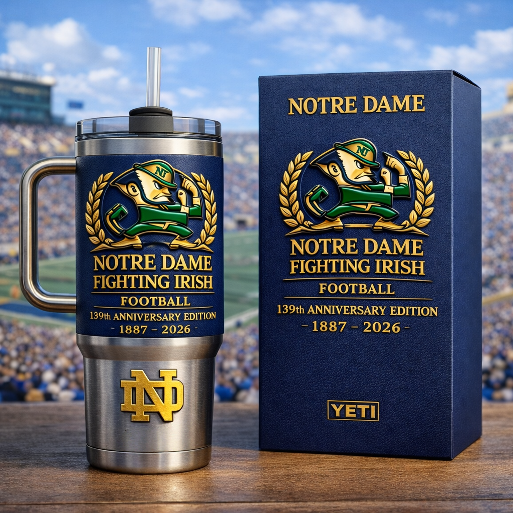 University of Notre Dame Fighting Irish 139th Anniversary YETI Tumbler