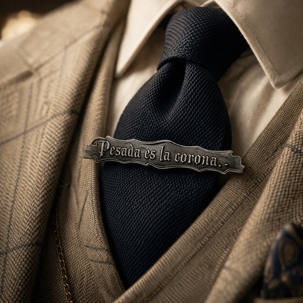 Peaky Blinders Pesada es la corona Tie Clip