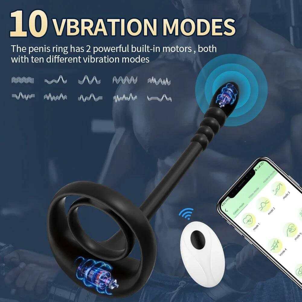 PASSION PULSE App Wireless, 10 Modes - Male Prostate Vibrator