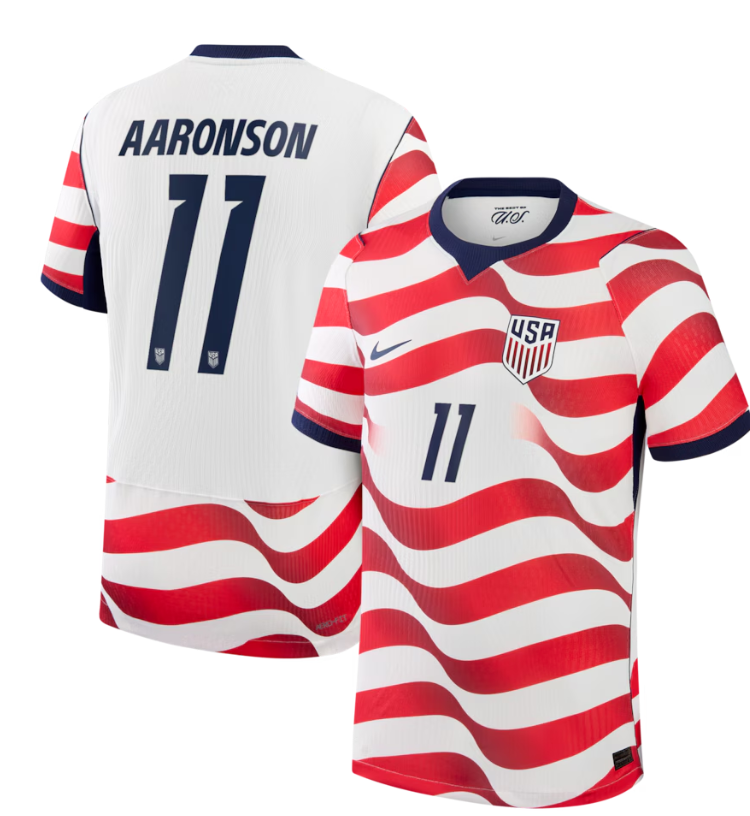 Brenden Aaronson USMNT Nike 2026 Home Match Authentic Jersey - White