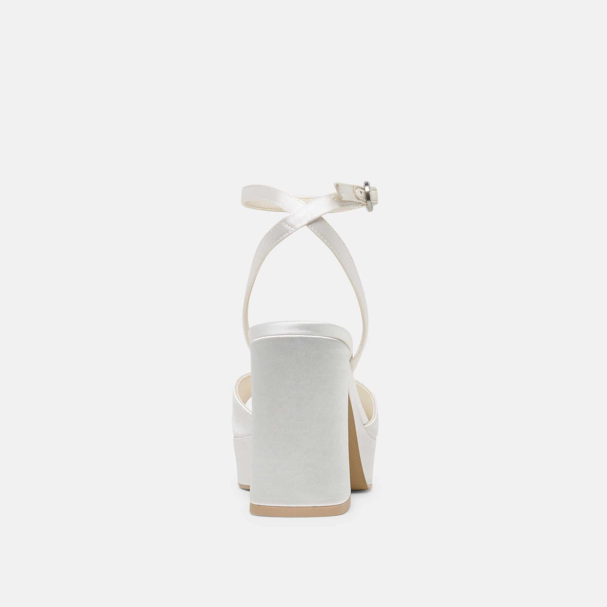 FELICA HEELS WHITE SATIN