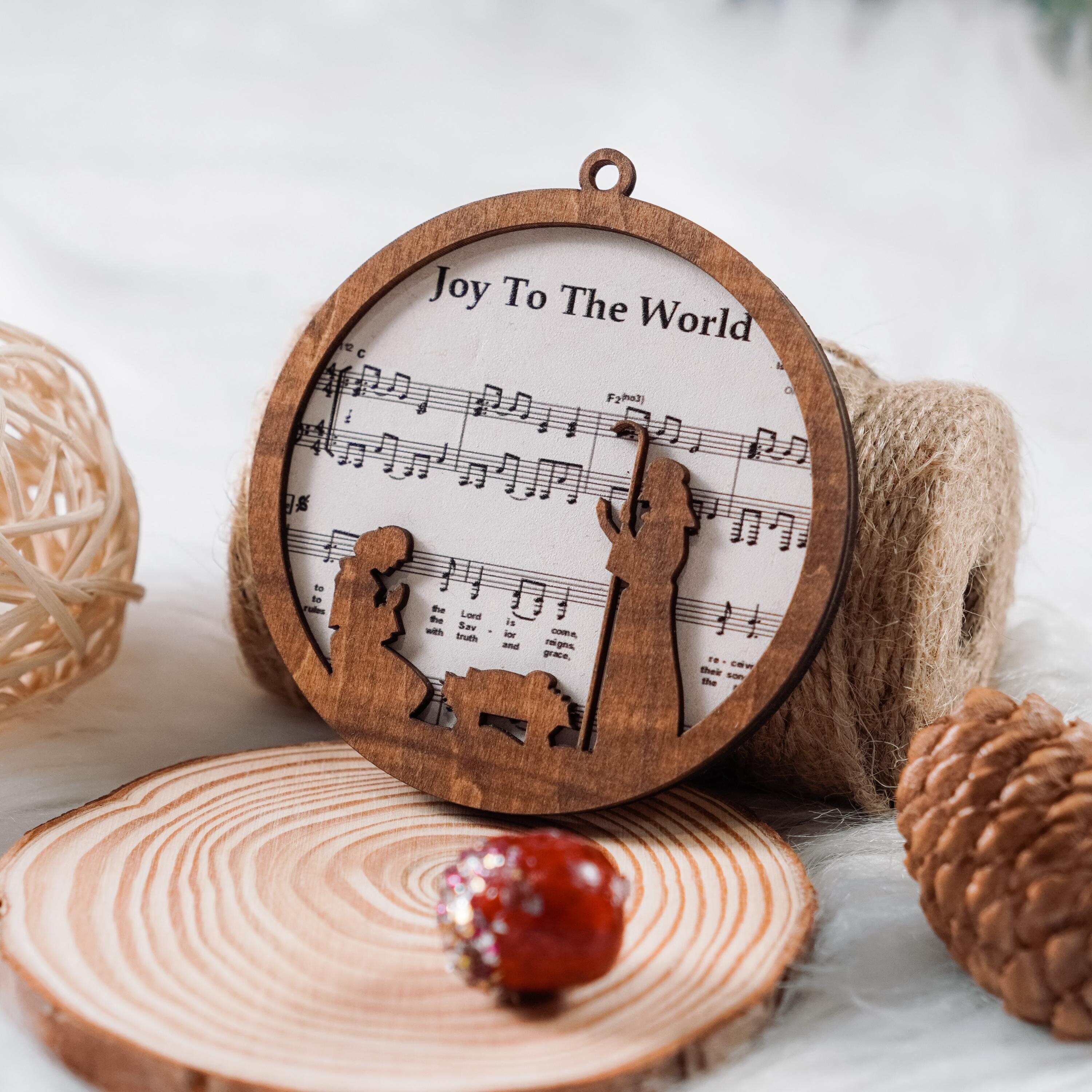 Music Sheet Nativity Ornament