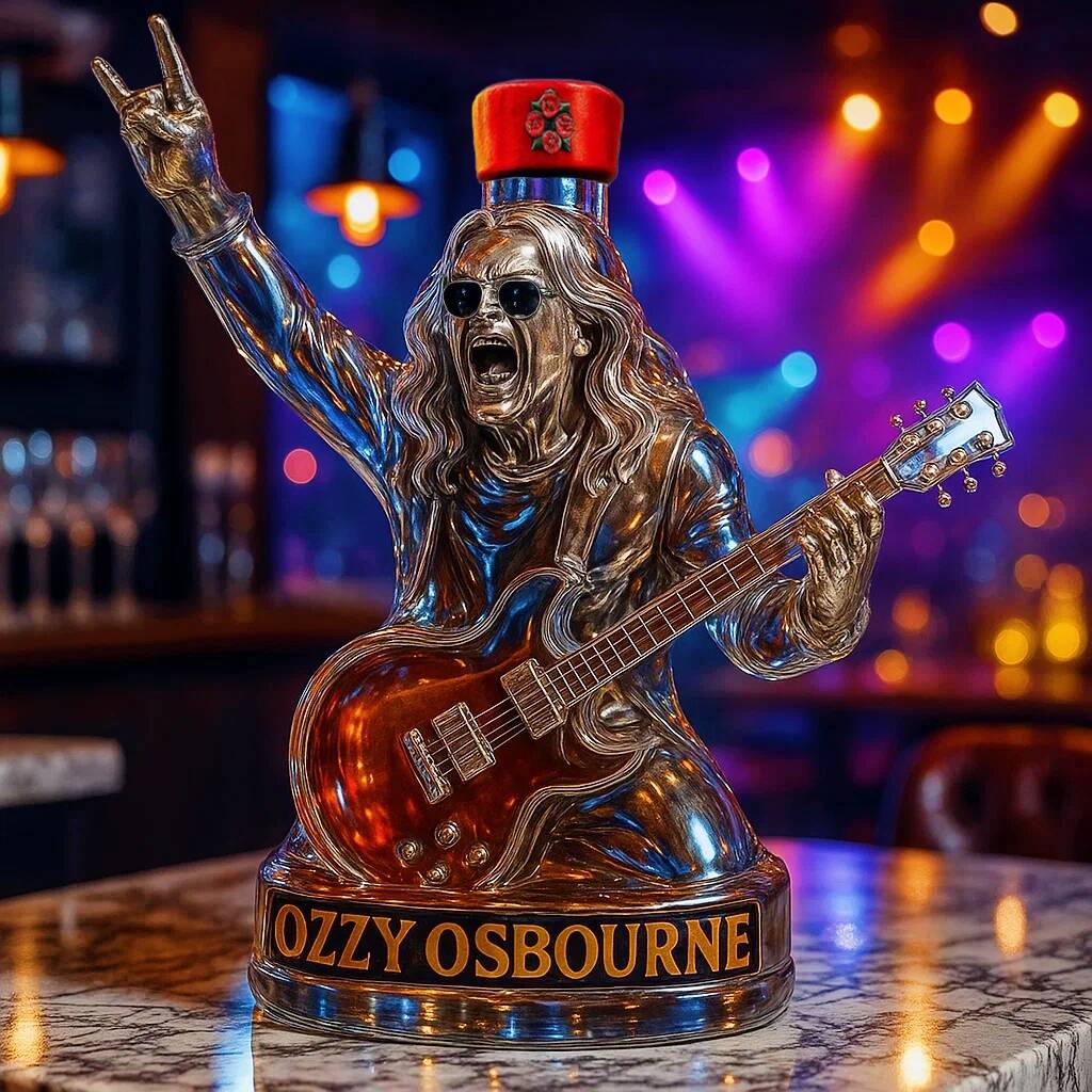 Ozzy Osbourne Final Tour Memorial Whiskey Bottle